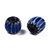 Handmade Lampwork Chevron Beads Strands LAMP-N023-003-01-2