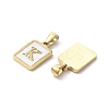 Ion Plating(IP) 304 Stainless Steel Pave Shell Pendants STAS-G327-01G-K-2