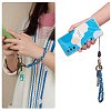 2Pcs Boho Macrame Wristlet Keychain Keying KEYC-SW00004-07-5