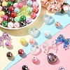 DIY Bowknot & Round & Heart Acrylic Beads Jewelry Making Findings Kits DIY-YW0010-82-5