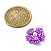 Glass Seed Beaded Daisy Pendants PALLOY-MZ00462-04-2