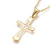 304 Stainless Steel Pendant Necklaces NJEW-F275-07G-1