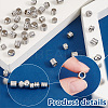 100Pcs 6 Style 201 Stainless Steel European Beads Sets STAS-PH0005-43-4