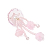 Glass Seed Beaded Jellyfish Big Pendants PALLOY-MZ01166-03-3