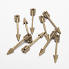 Tibetan Style Zinc Alloy Arrow Pendants TIBEP-M002-102-NR-2