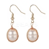 Natural Pearl Dangle Earrings EJEW-JE05167-02-1