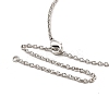 Rack Plating Brass Micro Pave Cubic Zirconia Heart Pendant Necklaces NJEW-H168-02P-3