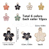 Light Gold Plated Alloy Enamel Pendants PALLOY-SC0002-42-2