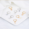 4 Pairs 4 Styles Alloy Leverback Earrings for Women EJEW-LP0007-117-1