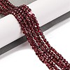 Natural Garnet Beads Strands X-G-F770-B02-01-2