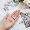 10Pcs 201 Stainless Steel Watch Band Clasps STAS-DC0015-89-3