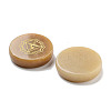 Natural Red Aventurine Flat Round with Chakra Sign Figurines Display Decorations DJEW-K025-01B-2