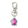 Sea Turtle Synthetic Turquoise Pendant Decorations HJEW-JM02143-01-1