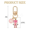 Robot Alloy Enamel Pendant Decoration HJEW-YW00068-3