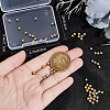 60Pcs 2 Colors Stainless Steel Ear Nuts STAS-BBC0003-34-3