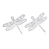 Tarnish Resistant 201 Stainless Steel Filigree Pendants STAS-S118-016P-1