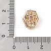 Brass Micro Pave Cubic Zirconia Beads KK-K297-28G-03-3