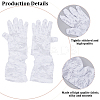 Polyester Long Lace Gloves AJEW-WH20011-94B-5