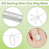 1Pc 925 Sterling Silver Ring Components FIND-BC0013-83A-4