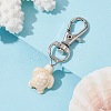 Synthetic Turquoise Tortoise Pendant Decorations HJEW-JM01355-02-3