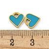 316 Surgical Stainless Steel Enamel Charms STAS-M073-37A-01G-3