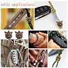 Outdoor EDC Tool Brass Parachute Rope European Beads KK-WH0081-44A-AB-6