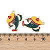 Cinco De Mayo Theme Alloy Enamel Pendants ENAM-V001-05O-G-3