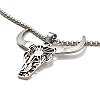 201 Stainless Steel Pendant Necklaces NJEW-M212-01E-P-1