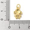 Brass Micro Pave Cubic Zirconia Pendants KK-P292-21B-G-3