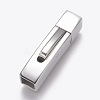Tarnish Resistant 304 Stainless Steel Bayonet Clasps STAS-A035F-5P-2