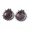 Natural Amethyst Pendants G-G983-01AS-01-3