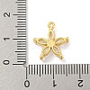 Rack Plating Brass Clear Cubic Zirconia Pendants KK-P277-21G-3