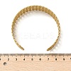 Hollow Out 304 Stainless Steel Cuff Bangles for Women BJEW-Z096-01G-5