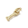 Golden Brass Charms LS-KK-H493-01G-06-2