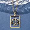 304 Stainless Steel Necklace LS-NJEW-D330-01G-07-5