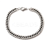 304 Stainless Steel Cuban Chain Bracelets for Men BJEW-B140-06C-4