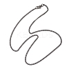 2.5MM 304 Stainless Steel Twisted Chain Necklaces for Women Men NJEW-JN05819-02-4