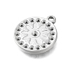304 Stainless Steel Pendant Rhinestone Settings STAS-D192-14P-2