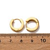 304 Stainless Steel Cubic Zirconia Hoop Earrings EJEW-D331-12G-3