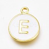 Brass Enamel Pendants KK-H103-01E-G-1