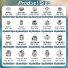 167Pcs 20 Style Tibetan Style Alloy European Beads TIBEB-NB0001-32-2