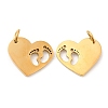 PVD Vacuum Plating 304 Stainless Steel Pendants STAS-Z042-14G-1
