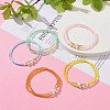 2Pcs 2 Style Glass Seed & Natural Pearl Beaded Stretch Bracelets Set for Women BJEW-JB09356-3