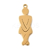 304 Stainless Steel Pendants STAS-S178-05G-A-1