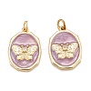 Brass Micro Pave Clear Cubic Zirconia Pendants LS-ZIRC-A020-02G-1