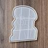 DIY Women's Portrait Dish Tray Silicone Molds DIY-P070-B01-2