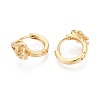 Brass Hoop Earrings EJEW-T048-21G-2