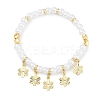 Rack Plating Brass Stretch Bracelets BJEW-P341-10D-G-1