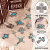 14Pcs 7 Styles Synthetic Turquoise Big Pendants G-TA0001-42-5