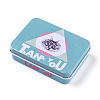 Cat Pattern Tinplate Empty Boxes CON-WH0073-15G-1